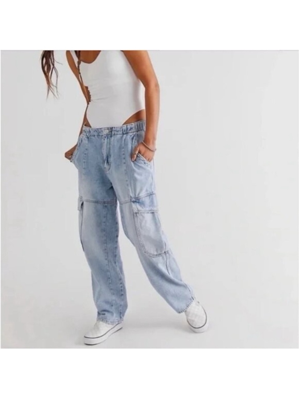 Free People All Star Pull on Jeans Sz Small